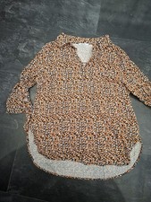 Hailys Bluse L 40 42 Neu Gelb Ocker Blumen Millefleur Floral