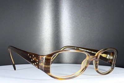 VTG CELINE DION EYES CD5038 TO Womens Brown Rectangle Eyeglasses FRAMES ONLY