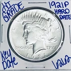 1921 P HIGH RELIEF SILVER PEACE DOLLAR AUTHENTIC HI GRADE U.S.MINT KEY DATE 6262