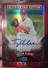 2015 Panini Elite Extra Edition - Taylor Clarke #77 Red Prospects Autograph (RC)