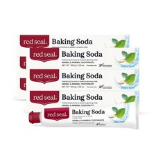 6 x Pasta de dientes de bicarbonato de sodio Red Seal 100 g fórmula para eliminar manchas sin parabenos