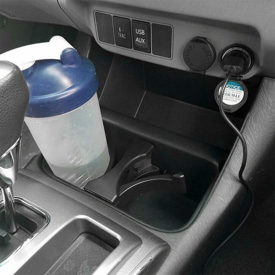 Consola portavasos inserto divisor negro para Toyota Sequoia 2008-2016 55604-04010 Foto 3 de 4