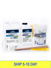 TotalBoat 5:1 Marine Epoxy Resin Kit for Bonding, Filleting, Coating, and Lamina