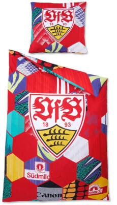 VfB Stuttgart Hissfahne 400x150 Cm - Riesen Fahne Mit Wappen, 100% Polyester