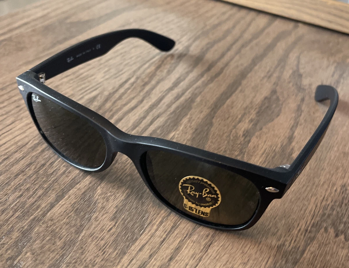 gøre ondt I hele verden leder Ray-Ban New Wayfarer Sunglasses Rubber Black W/ G-15 Green Lenses RB2132 622 55 | eBay gøre ondt I hele verden leder Ray-Ban New Wayfarer Sunglasses Rubber Black W/ G-15 Green Lenses RB2132 622 55 | eBay
