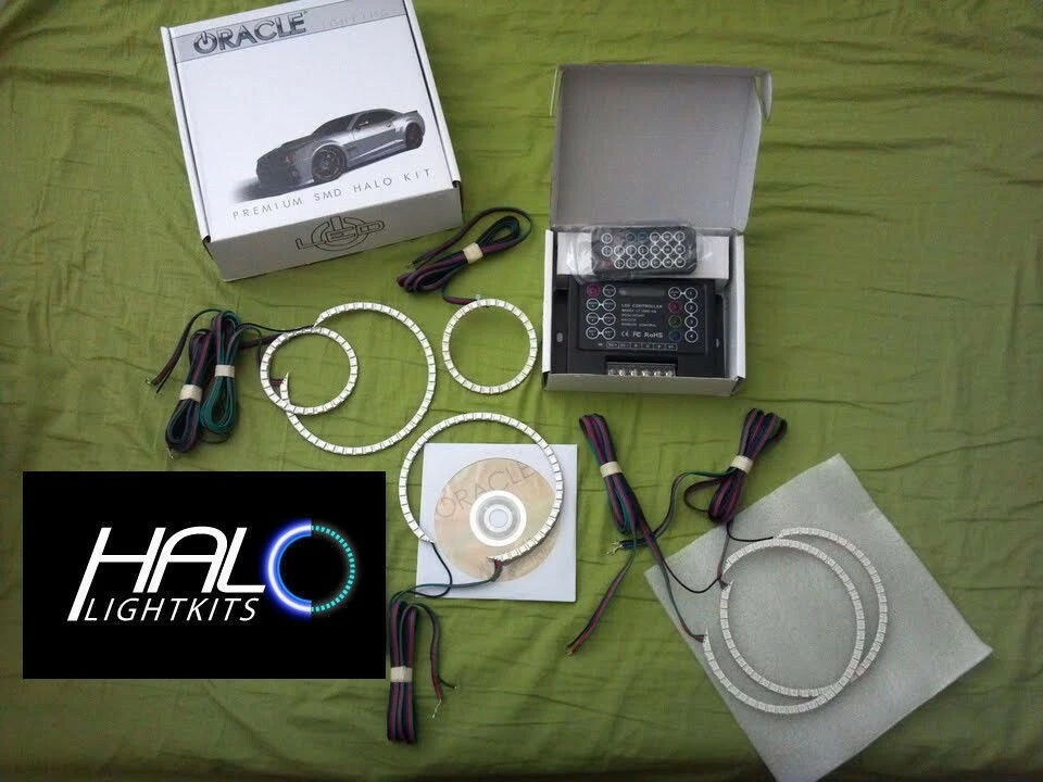 2004-2009 ORACLE HUMMER H2 COLORSHIFT LUZ LED HALO KIT con REMOTO Foto 2 de 4