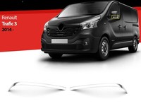 Chrom Spiegelleiste FüR Renault Trafic III 2015-2020 Edelstahl Zierleiste 2 Tlg