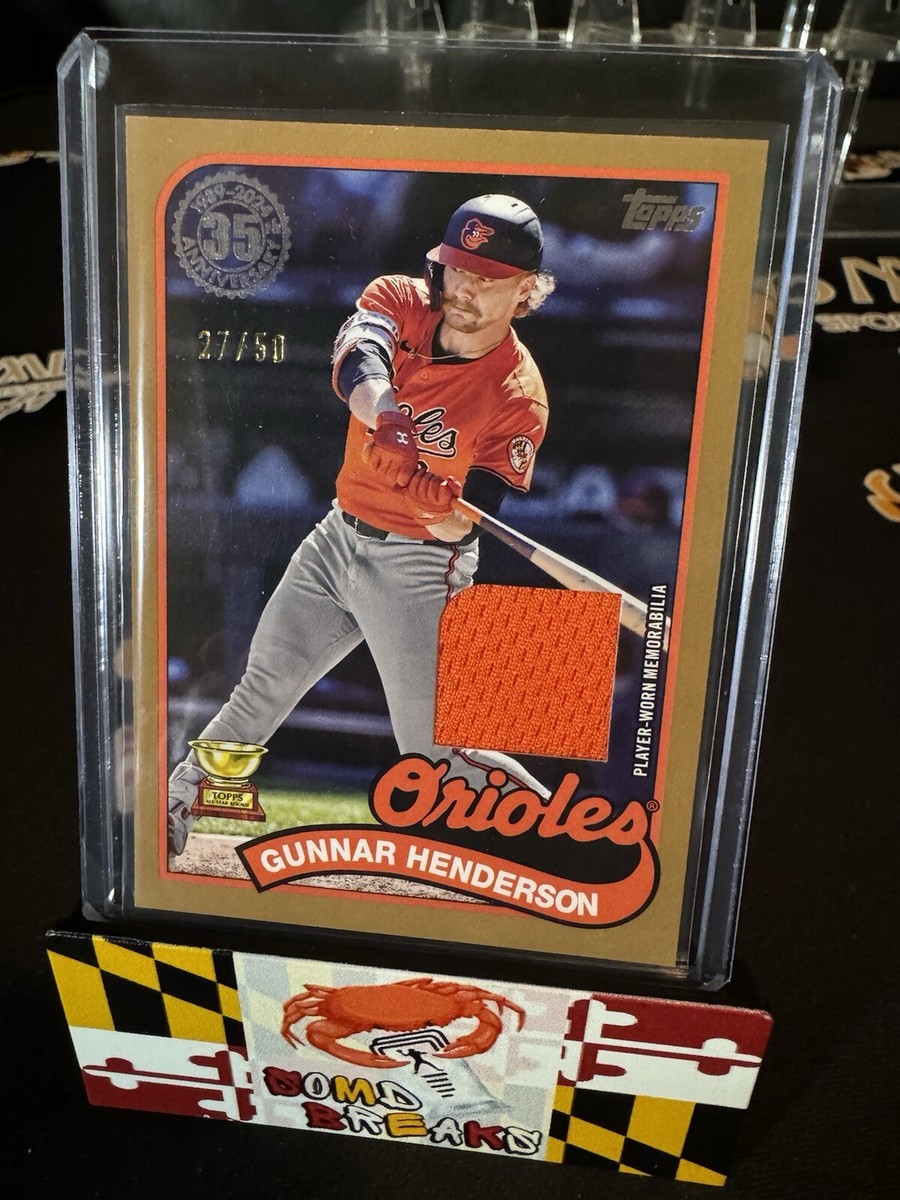 2024 Topps Update Gunnar Henderson Relic Patch 27/50 Gold | eBay
