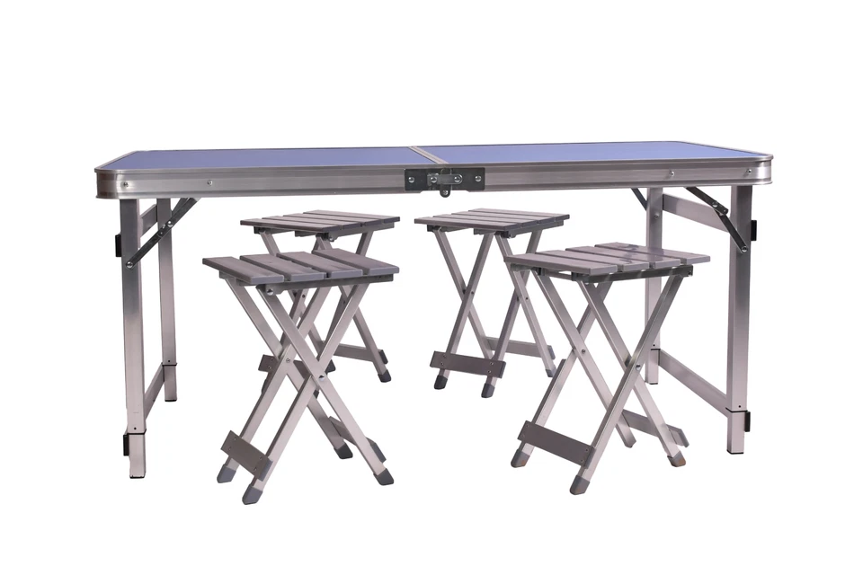 Alu Camping Hocker Stuhl klappbar stabil leicht - Bild 3 von 4