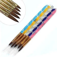 1Set 5Pcs Acrylic 3D Painting Drawing UV Gel DIY Brush Pen Tool Nail Art Set