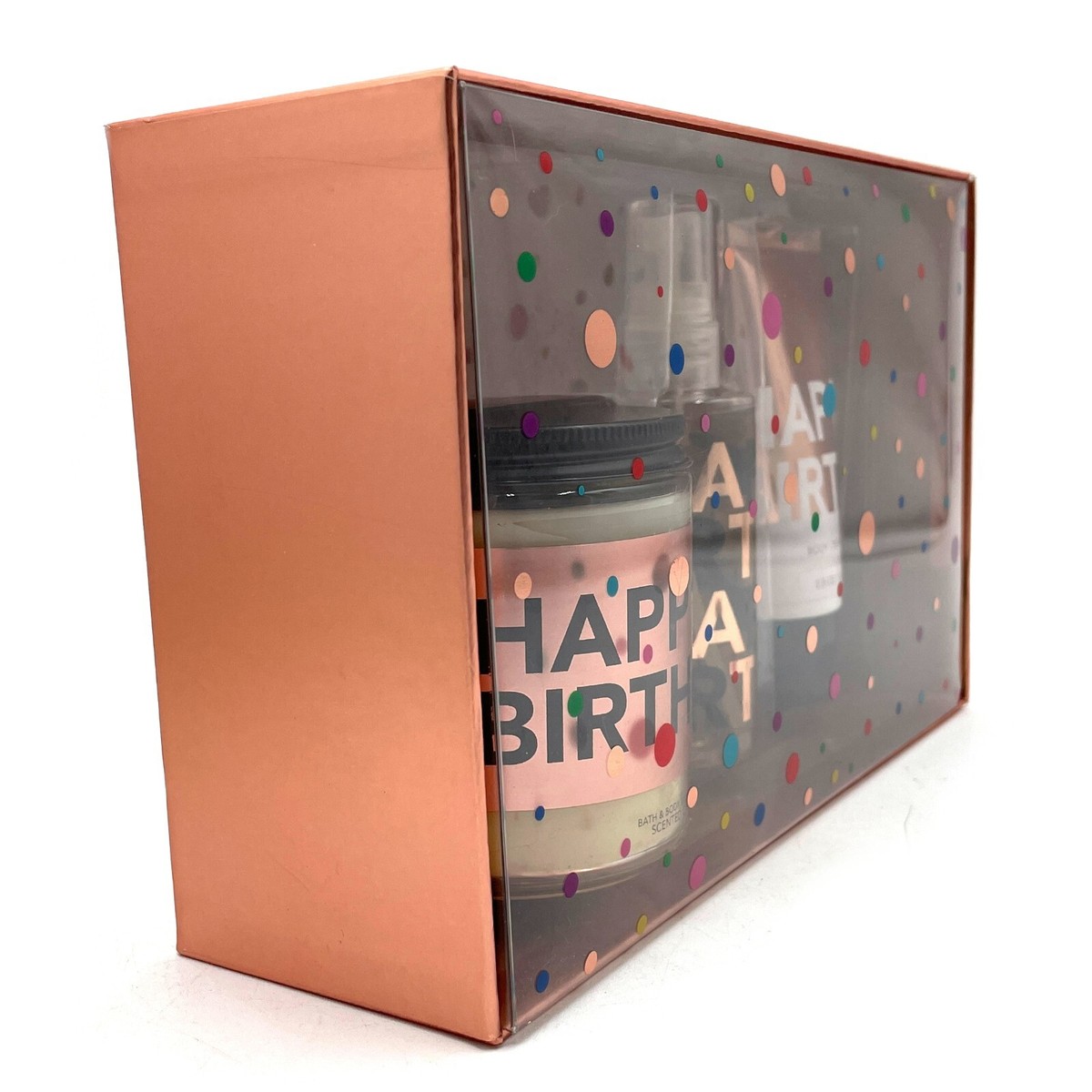 3 PCS GIFT SET BATH & BODY WORKS HAPPY BIRTHDAY MIST SPRAY HAND