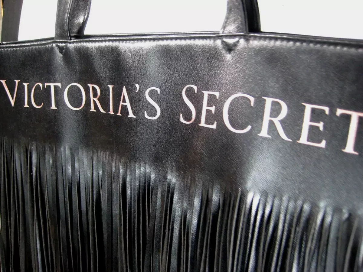 Victoria's Secret Faux Leather Fringe Tote Bag Shoulder Bag