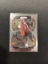 2021 PANINI PRIZM JAMIN DAVIS RC BASE ROOKIE CARD #383 WASHINGTON