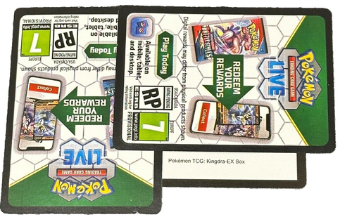 Pokemon TCG Live 4x Kingdra EX Box Code Card *UNUSED* - Sent Ebay Msg - Picture 2 of 3
