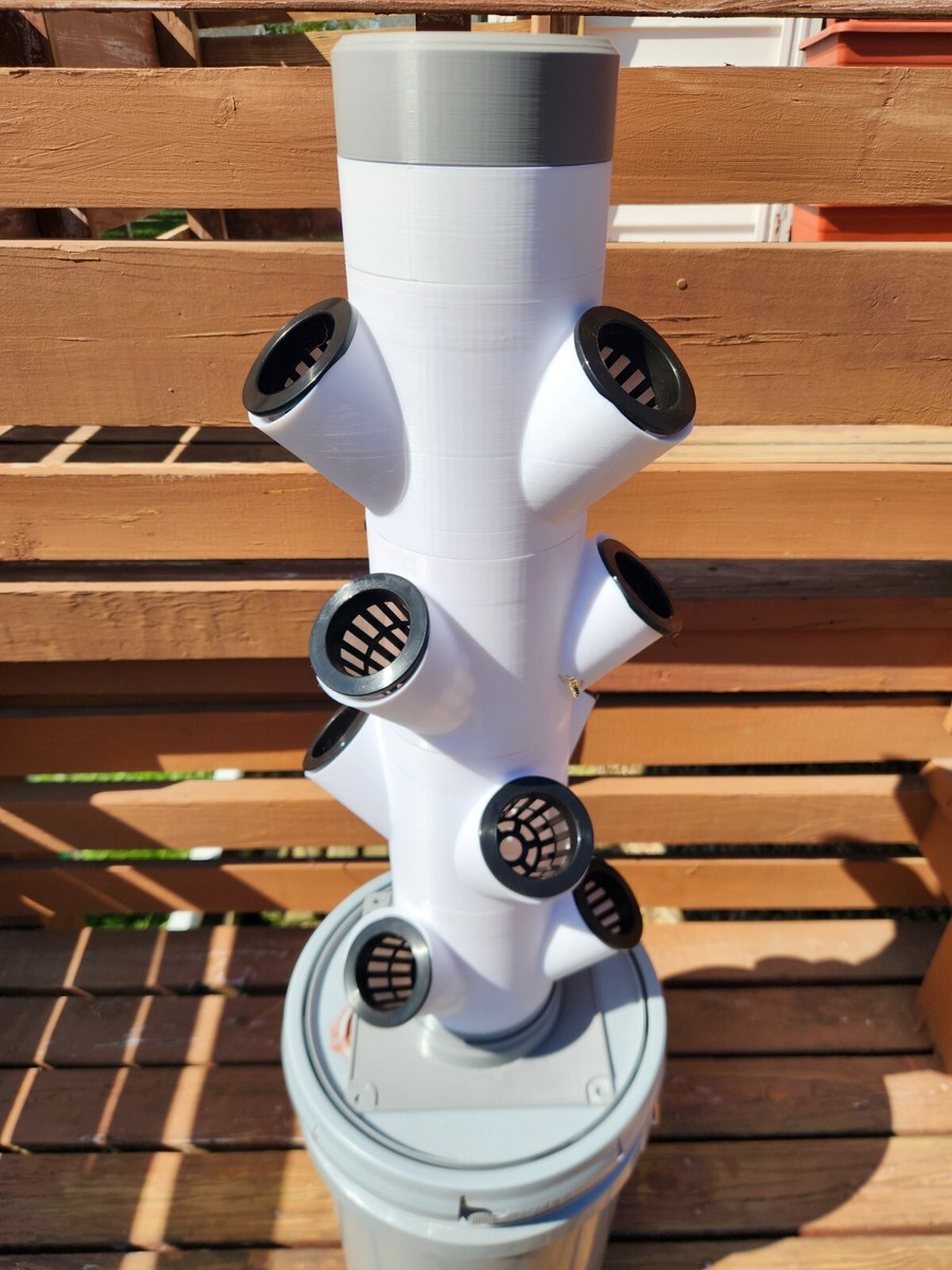 4-Stage 3D Printed Hydroponic Garden Tower Kit Indoor/Outdoor 12  display picture 1