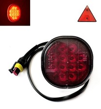 LED Nebelleuchte Nebellicht Nebelschlußleuchte m. Super Seal Dreieck f. Anhänger