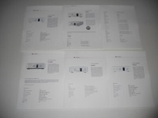 Luxman Tube Preamp Brochure 2007 C-600f, 700u, C-1000f Audiophile 6 pages, Specs