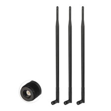3-Pack 2.4GHz 9dBi RP-SMA WiFi Omni Antenna for WiFi Range Extender IP Camera