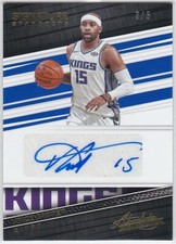 VINCE CARTER 2017-18 ABSOLUTE SIGNATURE STANDOUTS AUTO SP # 3/5 AUTOGRAPH BLUE