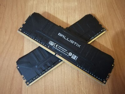 Crucial Ballistix DDR4 RAM 16GB Kit (2x8GB) 3200MHz CL16 - Gaming Arbeitsspeicher Für AMD & Intel