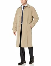 Men's Raincoat Single Breasted Full Length All Year Round Raincoat - Colors