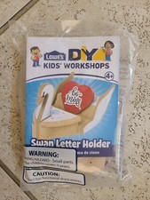Lowe's Kids DIY Workshop Craft Wood Kit Swan Letter Holder Mother's Day