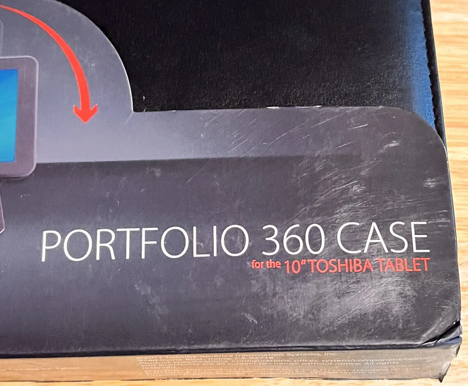 Toshiba 360 Portfolio Case For The 10" Toshiba Tablet New W/Package Shelf Wear - Image 2 of 4