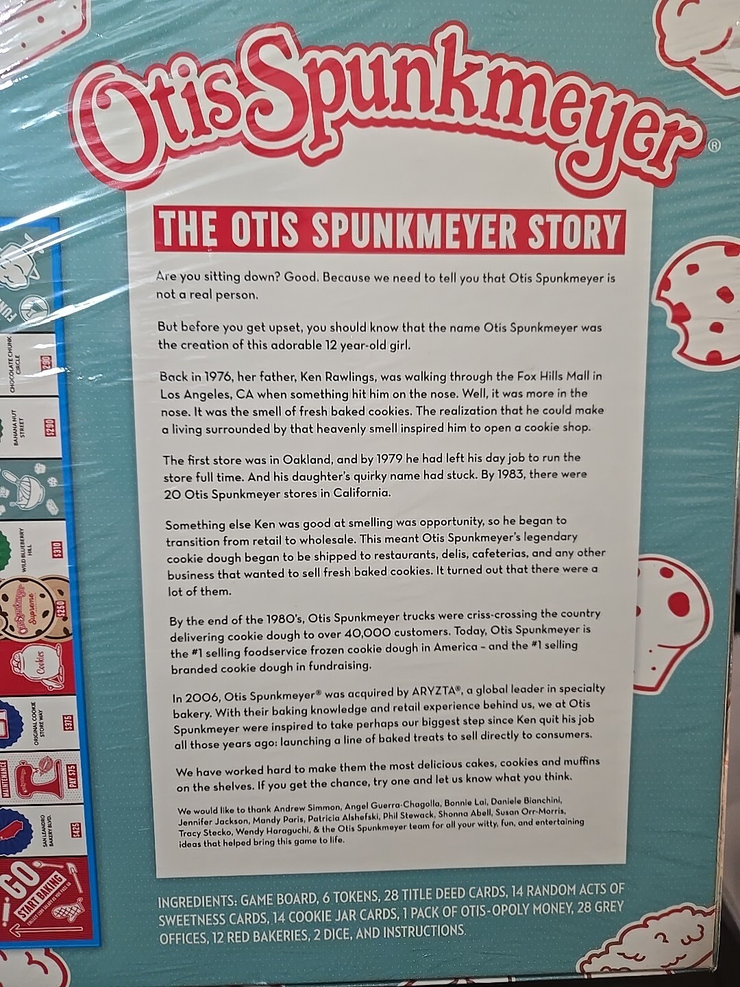 Otis-Opoly Otis Spunkmeyer 40th Anniversary Monopoly Board Game NIB SEALED RARE!