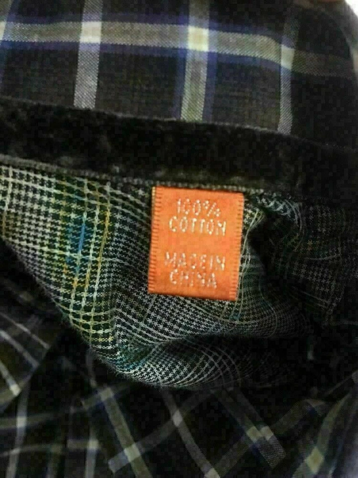 Camisa de vestir Tallia para hombre marrón azul blanco a cuadros manga larga con botones 16 Foto 4 de 4