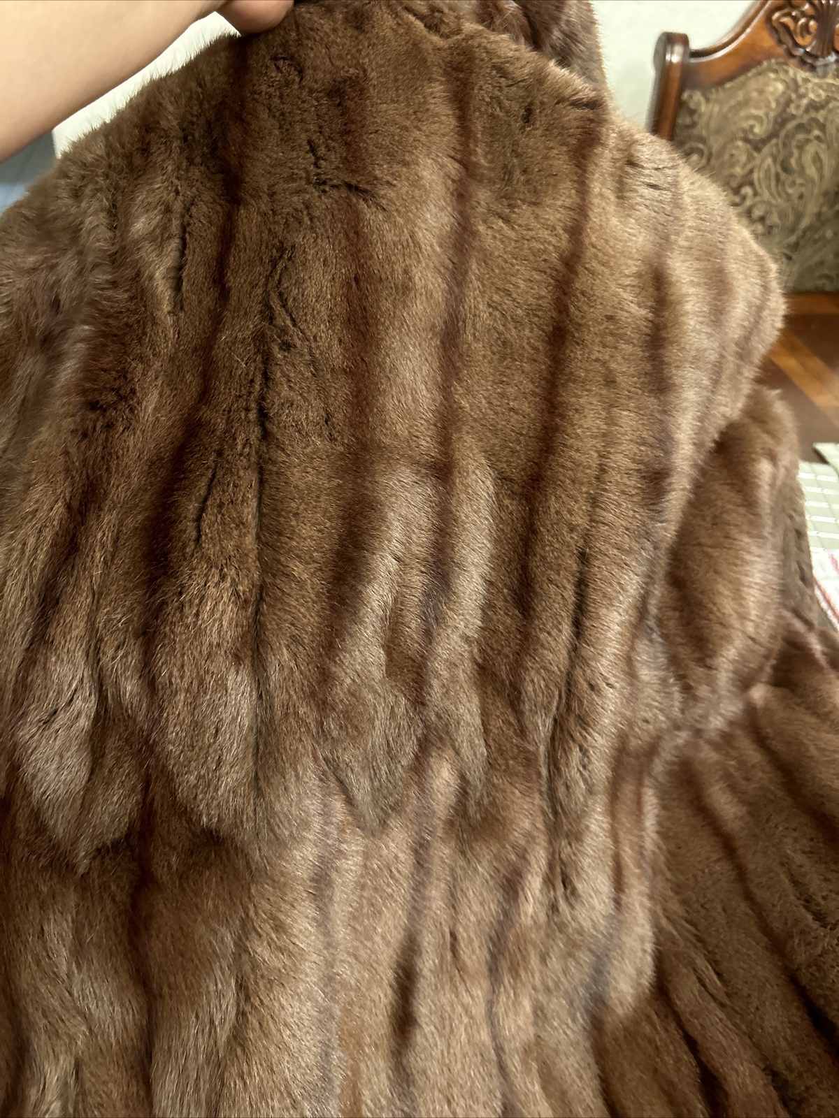 Vintage Faux Fur Cape Size Medium Mink Evening Coat 60s70s Light Color
