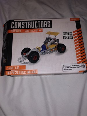 CONSTRUCTORS SPRINT CAR Motorized Construction Kit  Building Toy 169 Pieces NEW