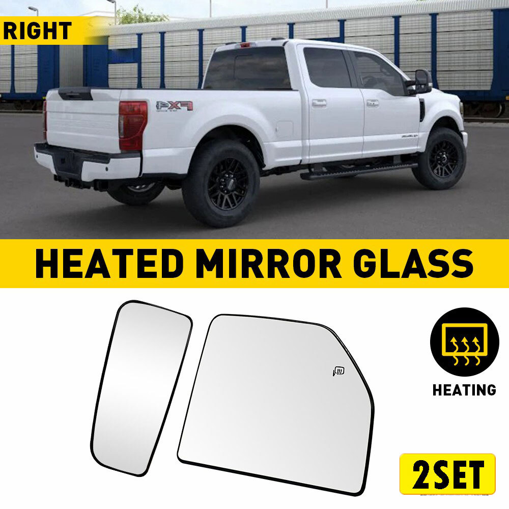 4x Tow Mirror Glass Lower Upper Heated Passenger Side For 2015-2022 F150 250 350