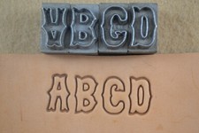 Alphabet Leather Stamp Set - 3/4" size - Vintage G34 