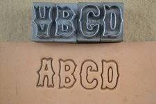 Alphabet Leather Stamp Set - 3/4" size - Vintage (G34)