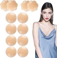 Nipple Covers - 6 Pairs Nipple Covers Stickers Silicone Reusable Nipple Covers