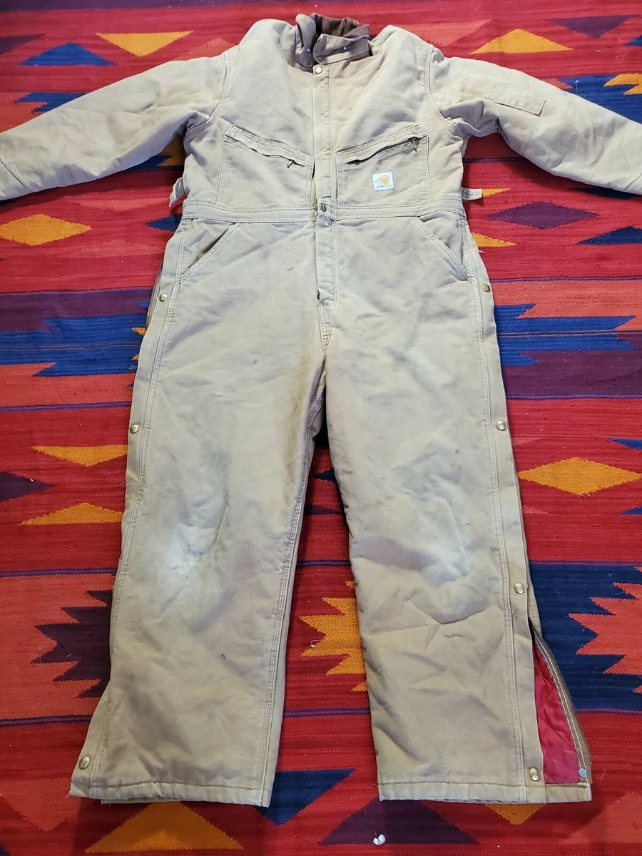 Carhartt quilt lined duck deals coveralls