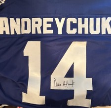 David Andreychuk Signed CCM Authentic NHL Toronto Maple Leafs Jersey.
