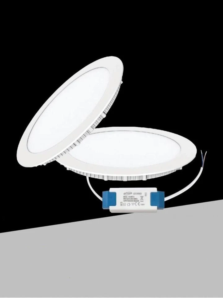 Pannello led a incasso faretto slim 12 watt 3 colori luce bianca calda naturale - Immagine 2 di 4