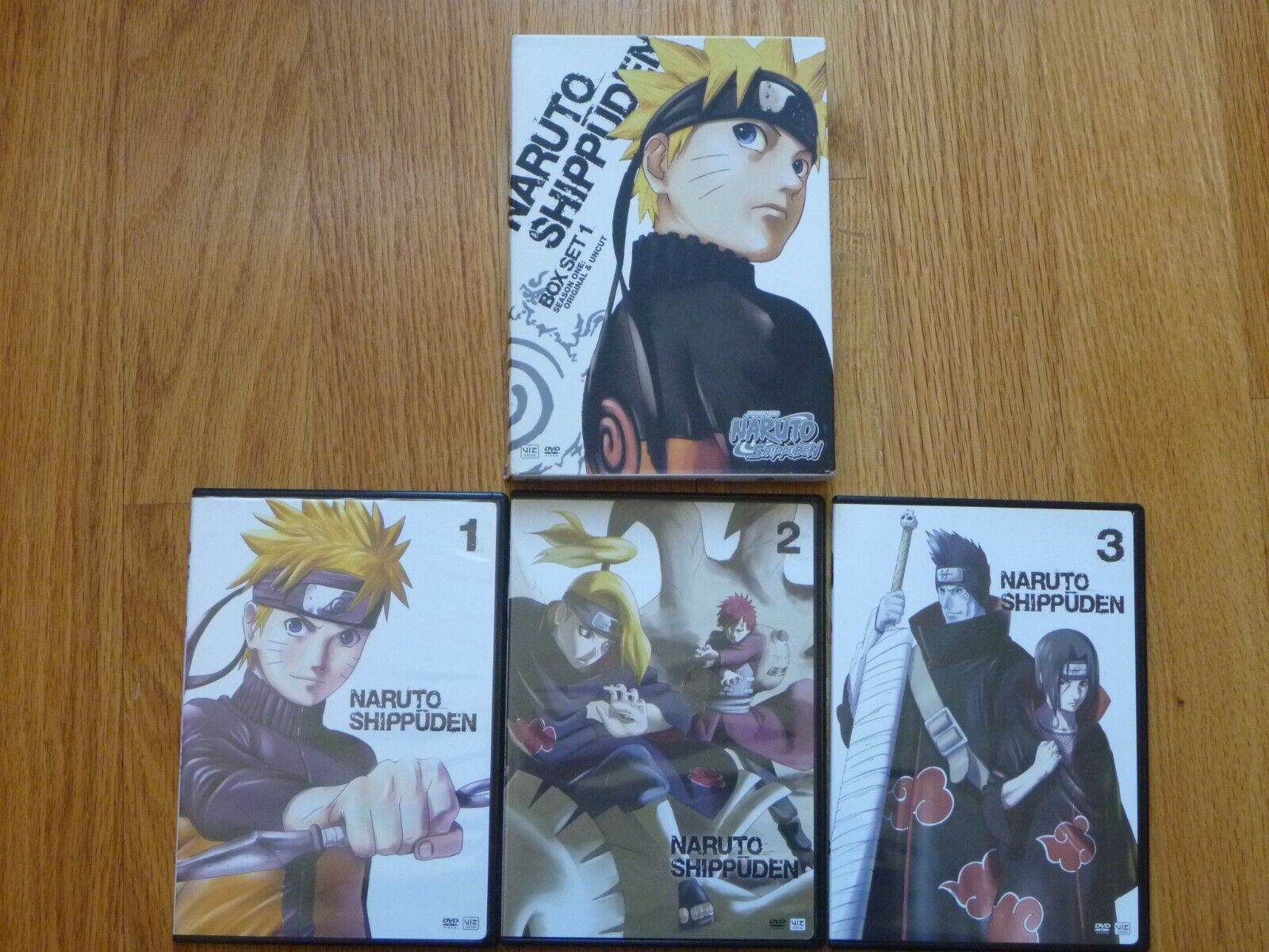 Naruto Shippuden Box Set 1 3-DVD Season One Original Uncut Eps 1-13 Anime  Viz