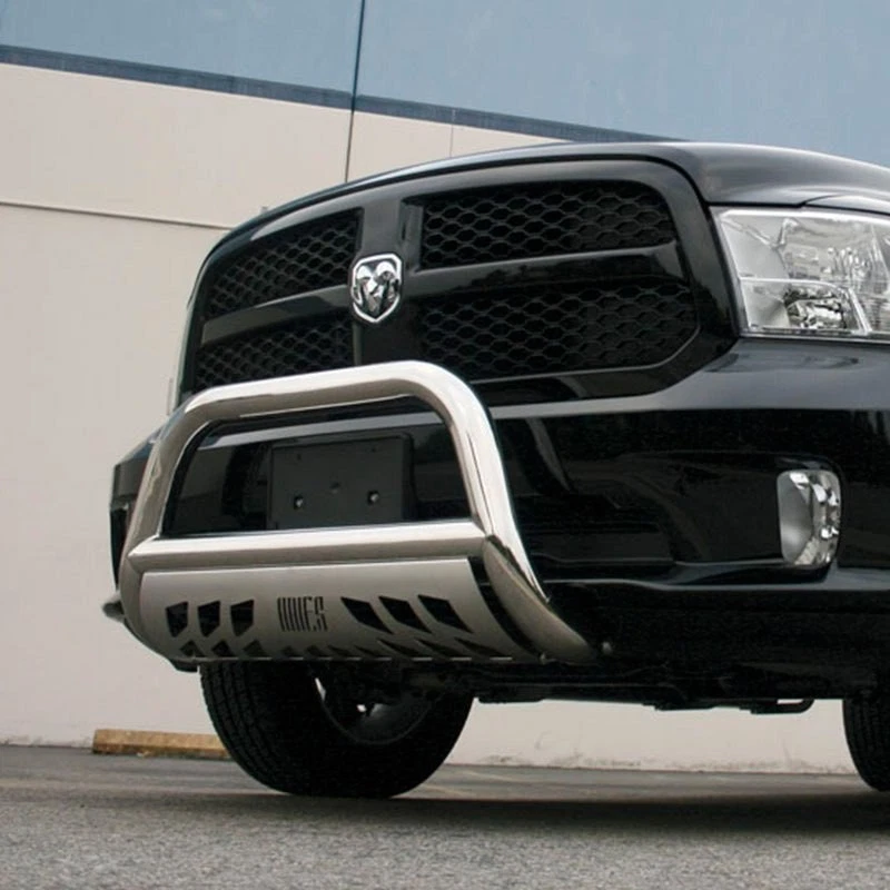 For Nissan Frontier 05-21 Aries 3" Polished Bull Bar w Brushed Skid Plate Foto 4 de 4