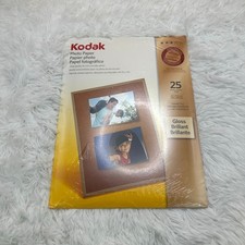 Kodak Gloss Photo Paper 8.5x11 25 Sheets Instant Dry Inkjet Sealed CAT 1912369
