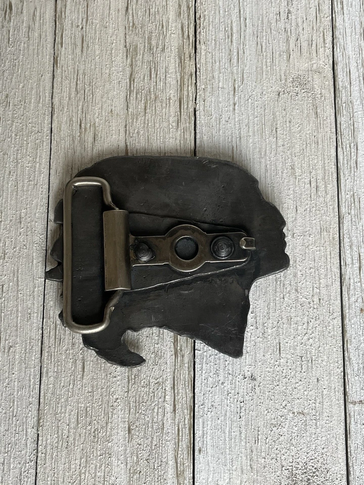 Cocar de penas vintage nativo americano com fivela de cinto - Imagem 3 de 3