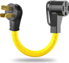 NEMA 6-50P to 14-50R EV Charger Adapter Cord 220V 50 Amp 4 Prong to 3 Prong W...