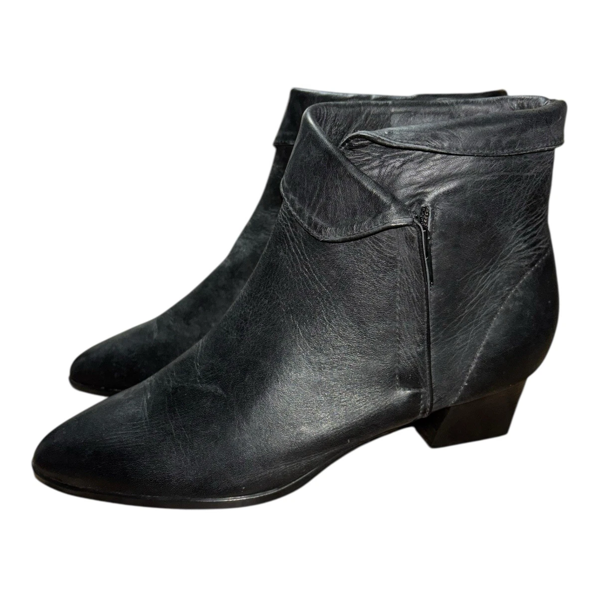 Bottines Stiletto Worthington - Gris Foncé - Découpes Sur Le Côté - Taille 7.5M - NEUVES Sans Boîte