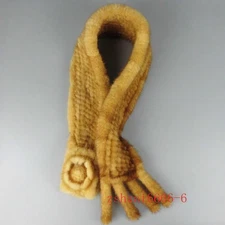 Winter New Braid 100% Real Mink Fur Scarf Fur Premium Quality Cape 85*10cm