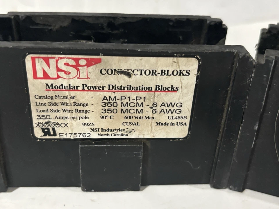 Lot (3) NSI Modular Power Distribution Blocks Cat. No. AM-P1-P1 - Image 3 of 4