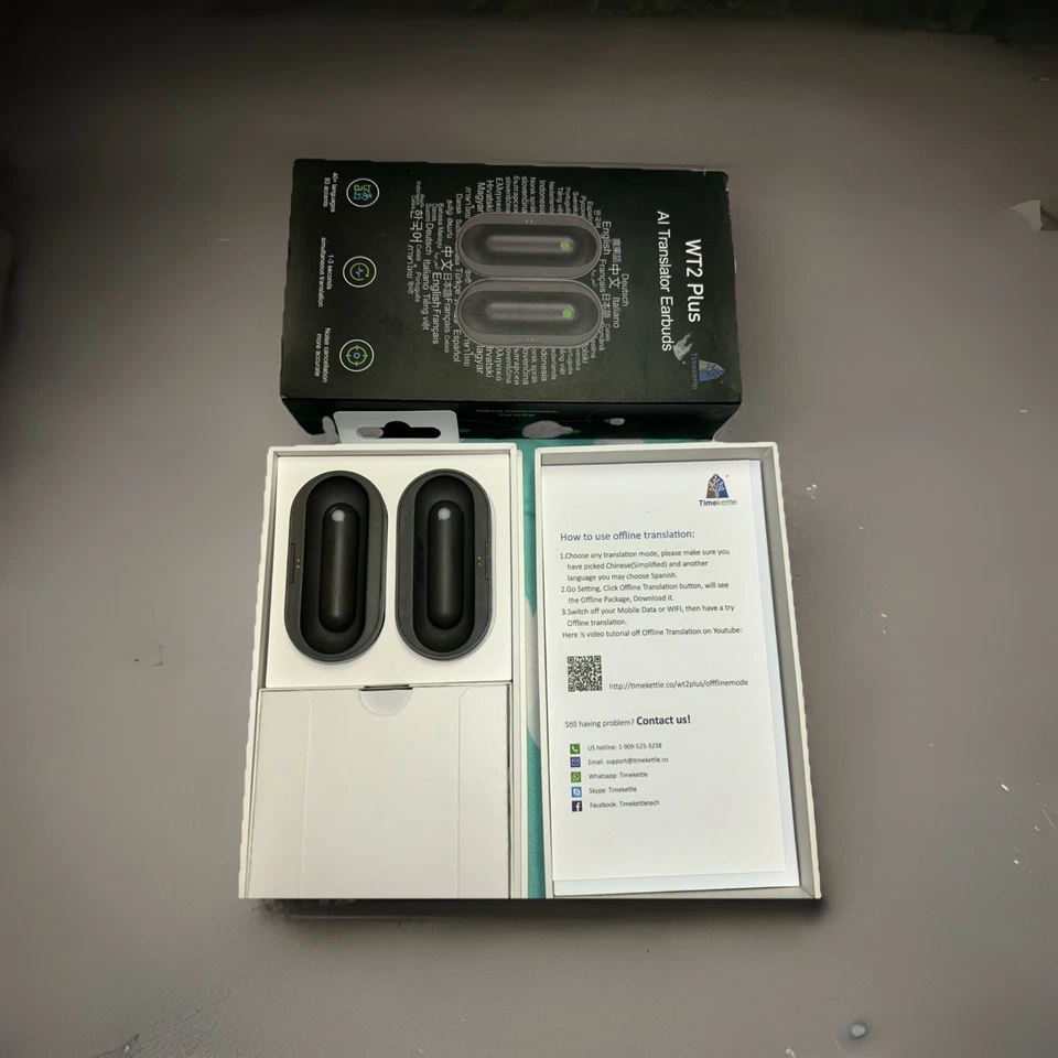 Timekettle WT2 Plus AI Language Translator Earbuds - 40 Languages | 93 Accents - Image 2 of 4