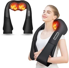 AERLANG Shiatsu Back and Neck Massager, Back Massager Deep Tissue Kneading Ne...