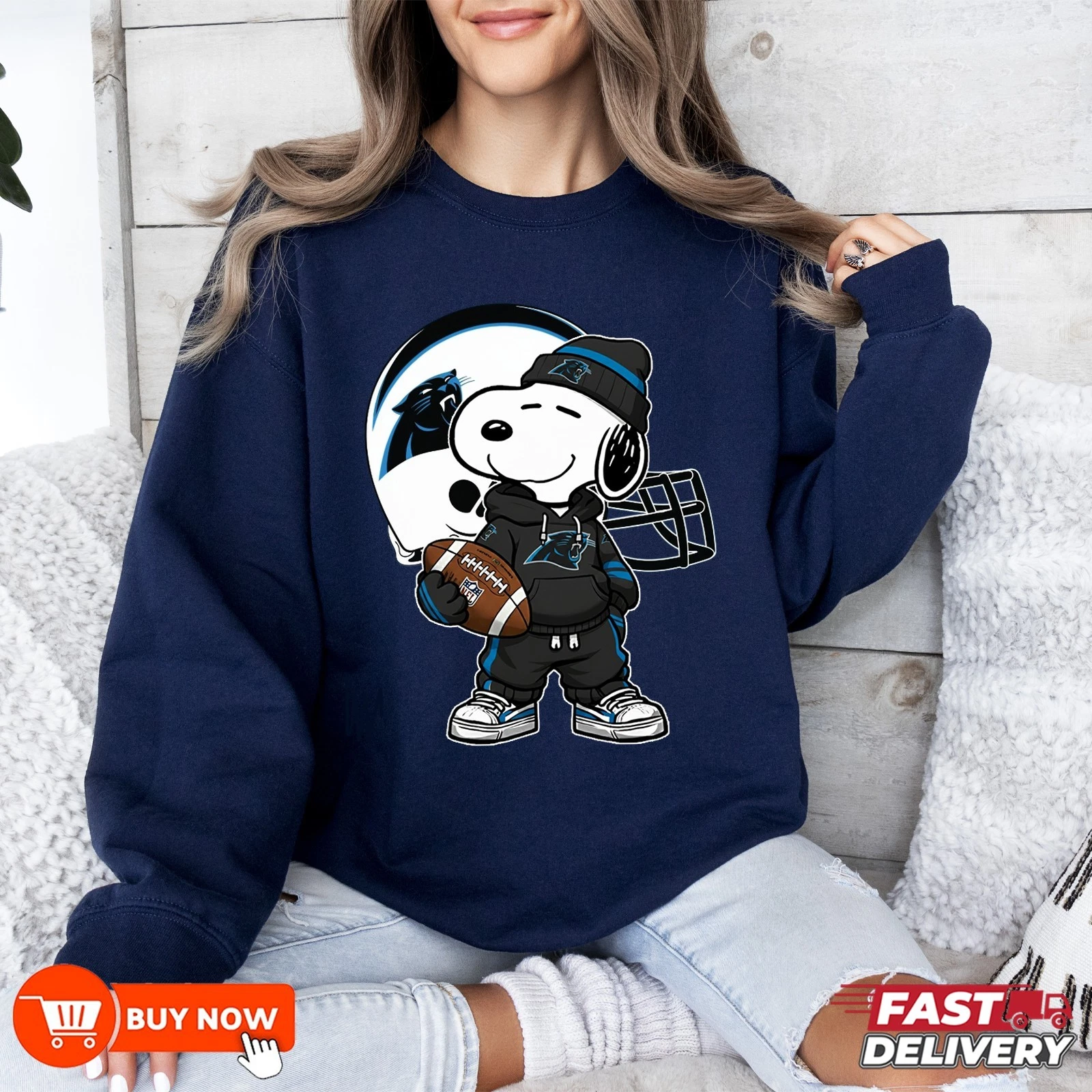 Carolina Panthers Football Sweatshirt