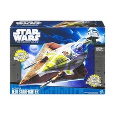Hasbro Star Wars Actionfiguren Set Fisto's Jedi Starfighter Neu